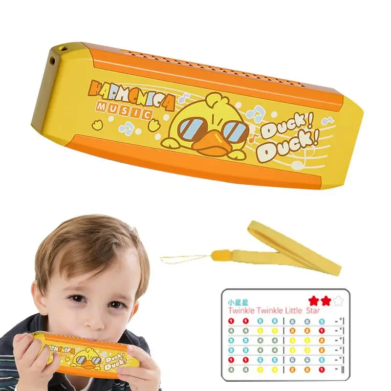 Kids Mondharmonica Cartoon 16-Hole Vroeg Onderwijs Muziekinstrument Speelgoed Muziek Leermiddelen Puzzel Vroeg Onderwijs Kleuterschool