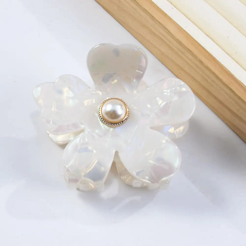 Vintage Perle Krabben Clip exquisiten Schmuck rutsch feste Blume Haar Klaue Französisch elegante Blumen Haars pange Sommer