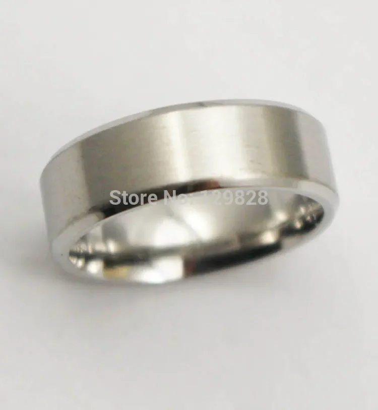 Fashion Casual New stainless steel band rings with shiny free shipping never tarnish for men jewelry wholesale High quality