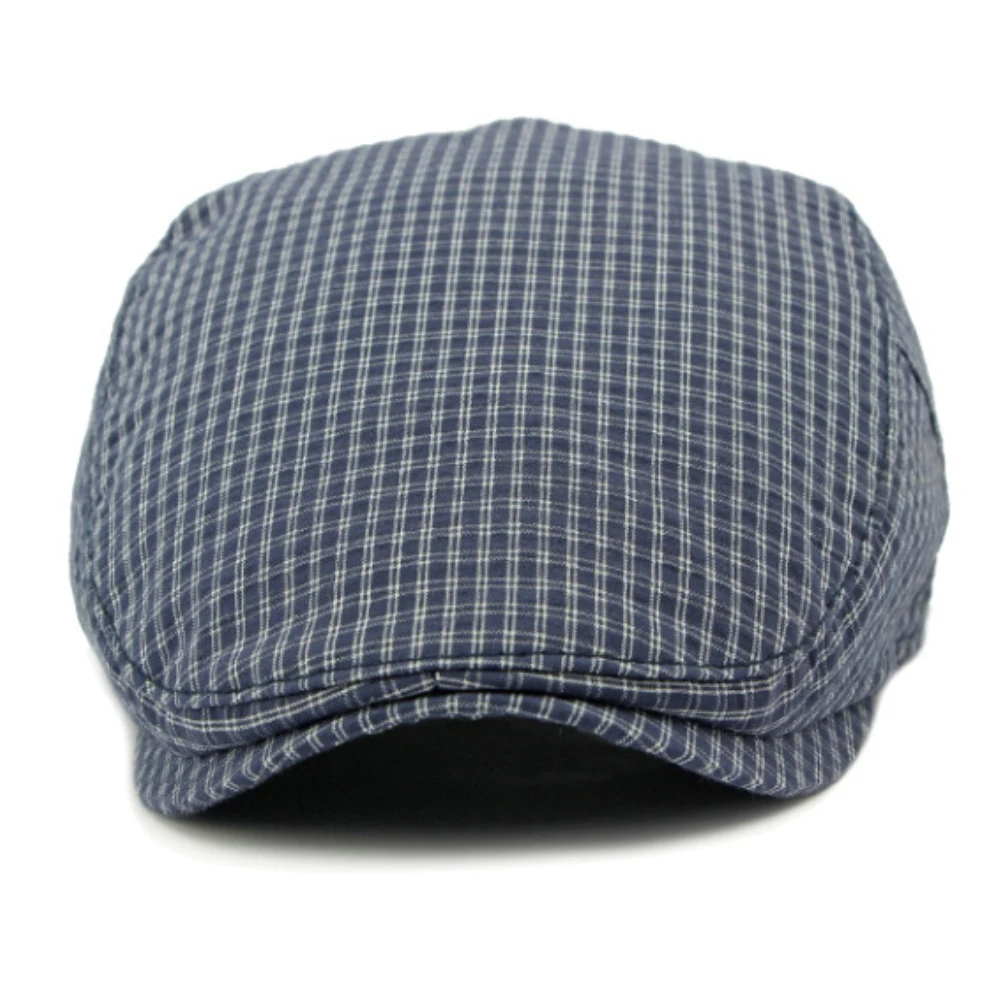 

HT4799 Mens Berets Women Spring Summer Autumn Cap Artist Painter Beret Hat Male Female Ivy Flat Cap Adjustable Plaid Beret Caps