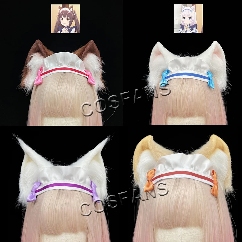 

Game Nekopara Cosplay Chocola / Vanilla / Maple / Coconut Hair Band Cat Ears Lolita Cute 4 styles halloween Cosplay cat ears