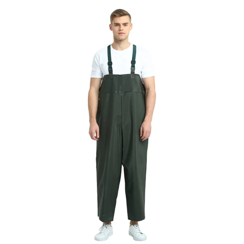 Waterproof Overalls Pants Men Work Clothing Breeding Coveralls Fishermen Raincoat Workwear Car Wash Kitchen Protective Clothing