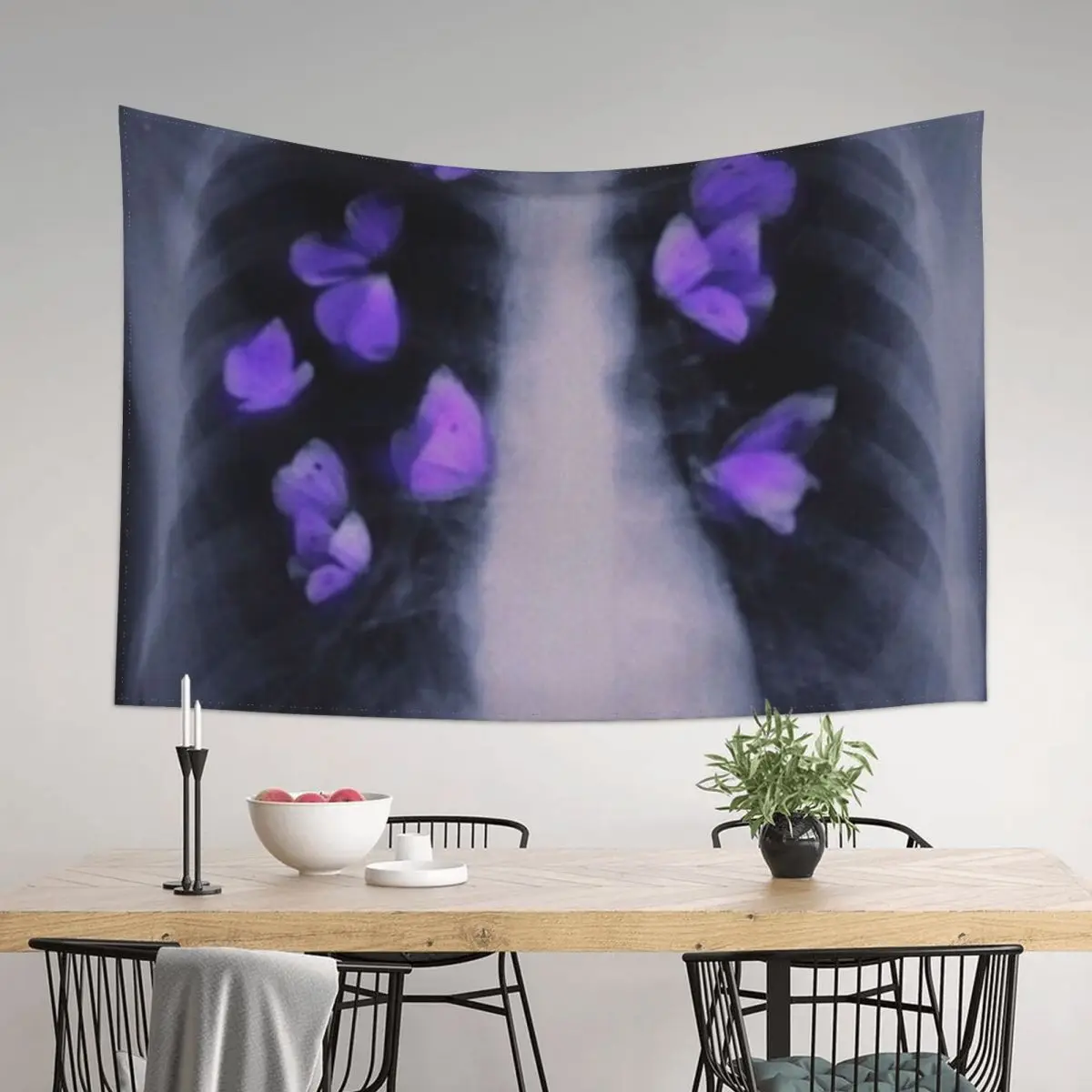 

Butterflies Tapestry Mushroom Room Decorations Aesthetic Wall Decor Tapestry