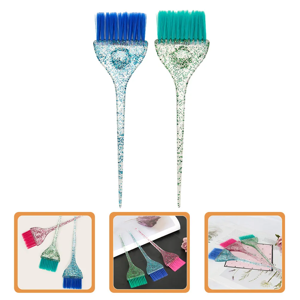 

Набор из 2-х кистей-аппликаторов для окрашивания волос: легкий, портативный инструмент для точного нанесения краски и укладки, идеально подходит для путешествий