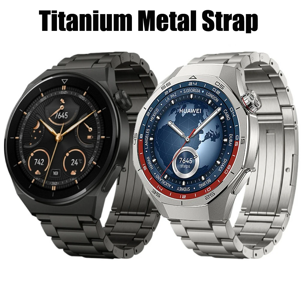 

Titanium Metal Strap for Huawei Watch GT 5 Pro Luxury Business Bracelet Wristband Ultimate Link Bracelet for Huawei GT5 Pro Band