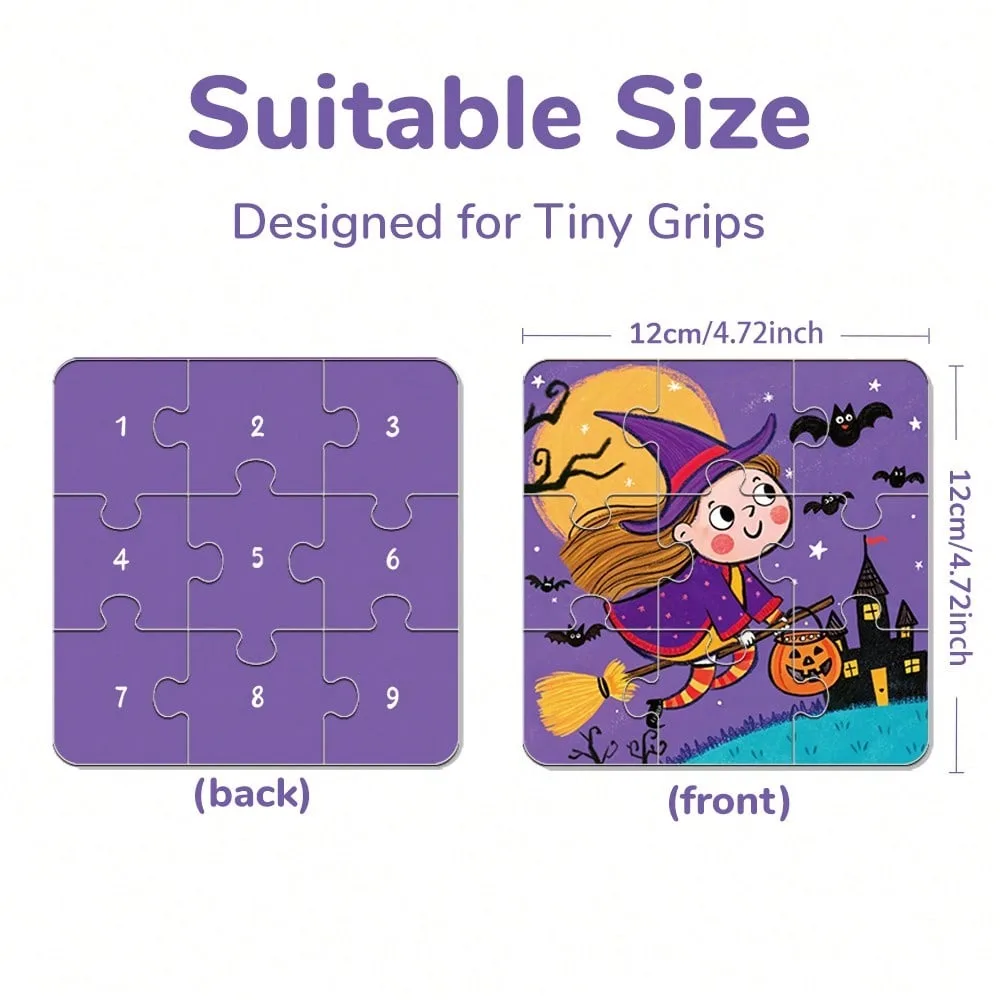 4-in-1 Halloween Puzzles for Kids Jigsaw Puzzles Toys for Toddlers Educational Toys Christmas Gift Party Favors Classroom Prizes view 2