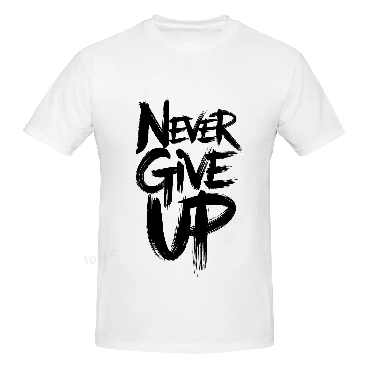 

NEVER GIVE UP Men's Basic Short Sleeve T-Shirt