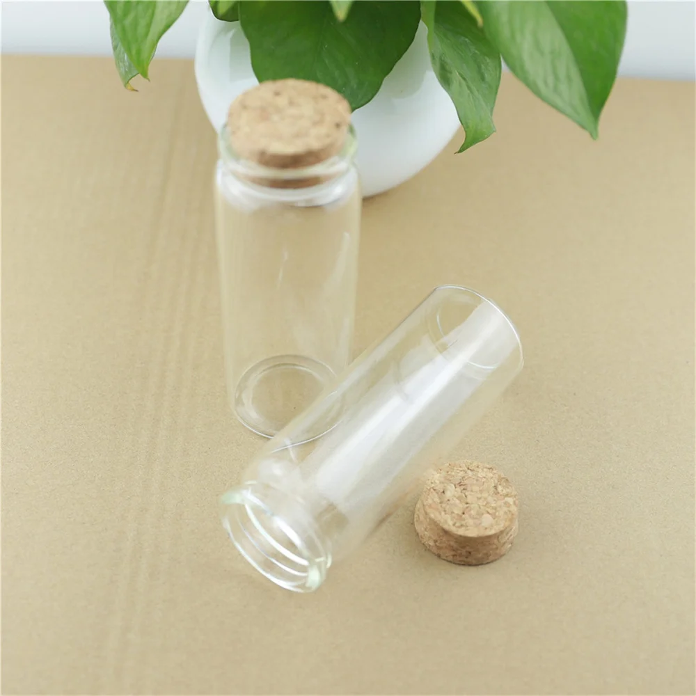 6pcs/lot 47*120mm 150ml Glass Bottle Stopper Opening 33mm Test Tube Storage Jar Bottle spice candy Containers Glass Jars Vials