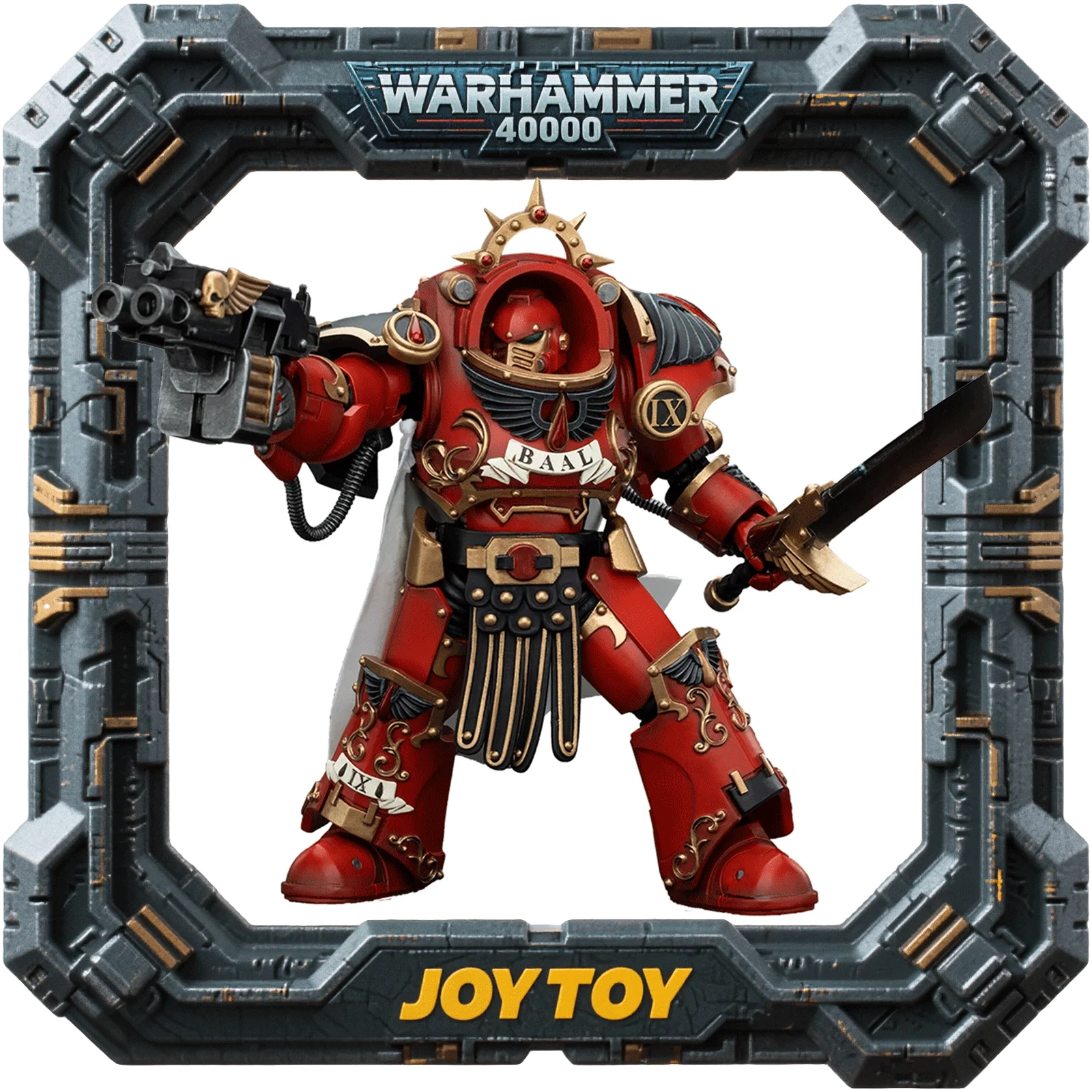 

JOYTOY Warhammer 40000 1/18 Action JT00386 Blood Angels Legion Praetor in Tartaros Terminator Armour