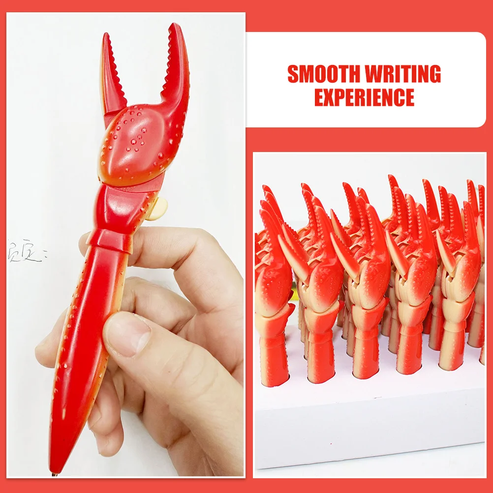 

3 шт., шариковая ручка с когтями омара, гладкое письмо, забавные офисные канцелярские принадлежности, деловая ручка для подписи, настольные шариковые ручки
