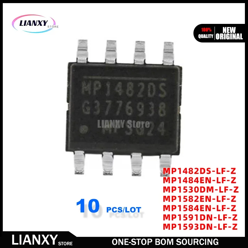 10PCS/LOT MP1482DS-LF-Z MP1484EN-LF-Z MP1530DM-LF-Z MP1582EN-LF-Z MP1584EN-LF-Z MP1591DN-LF-Z MP1593DN-LF-Z SOP-8