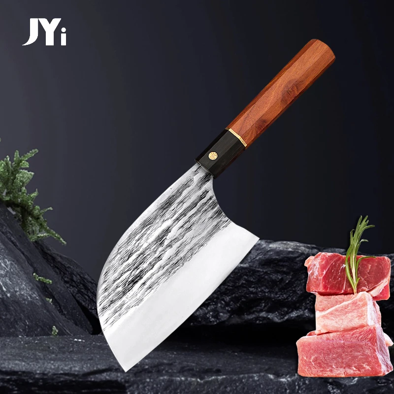 

Forged Kitchen Knife Cleaver Chopper Butcher Slaughter Meat Fish Cutter Chef Slicing Filleting Fruit Knife Cooking Tools