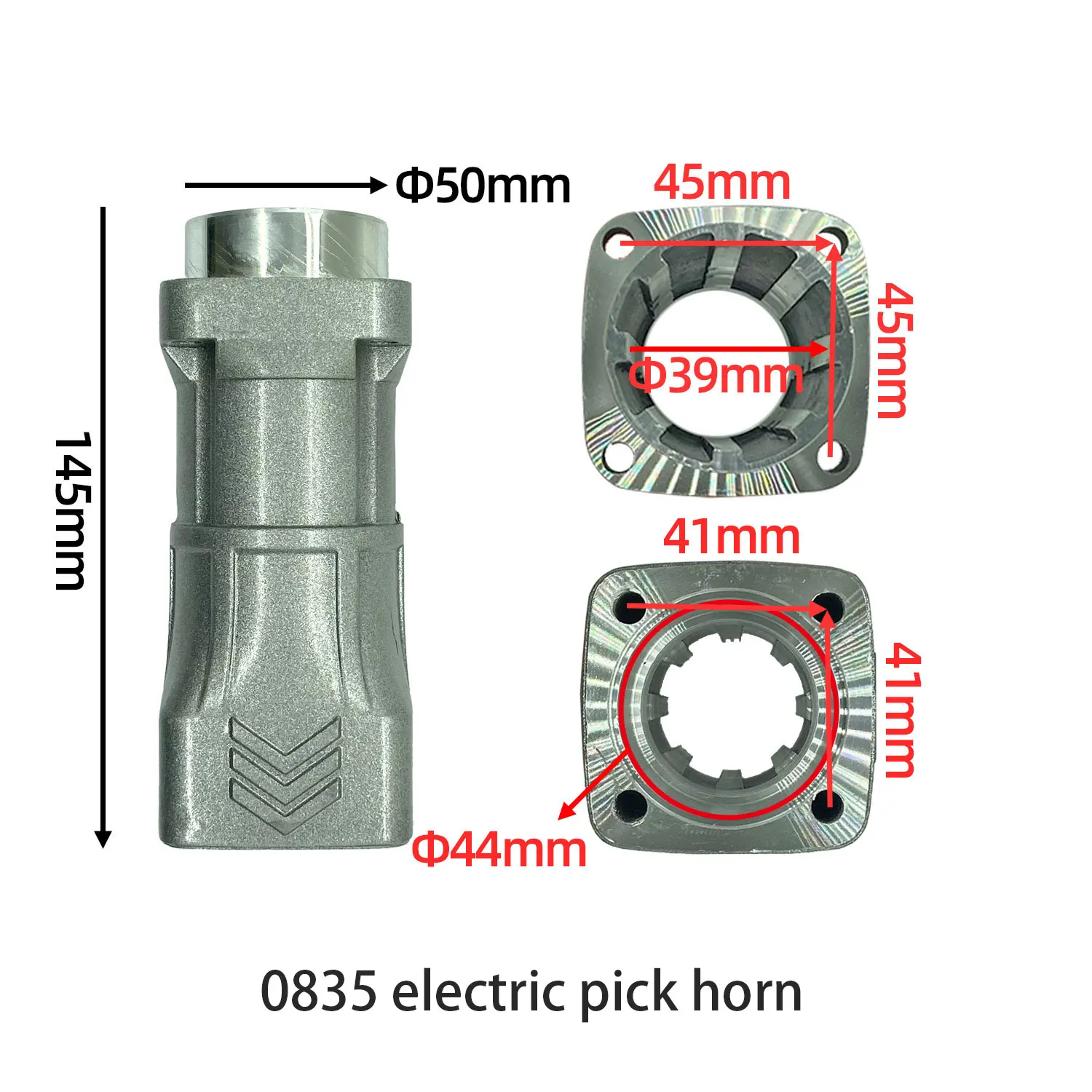 

Cylinder shell replacement spare parts, disassembly hammer, 0835 electric pick, bell mouth electric pick aluminum parts