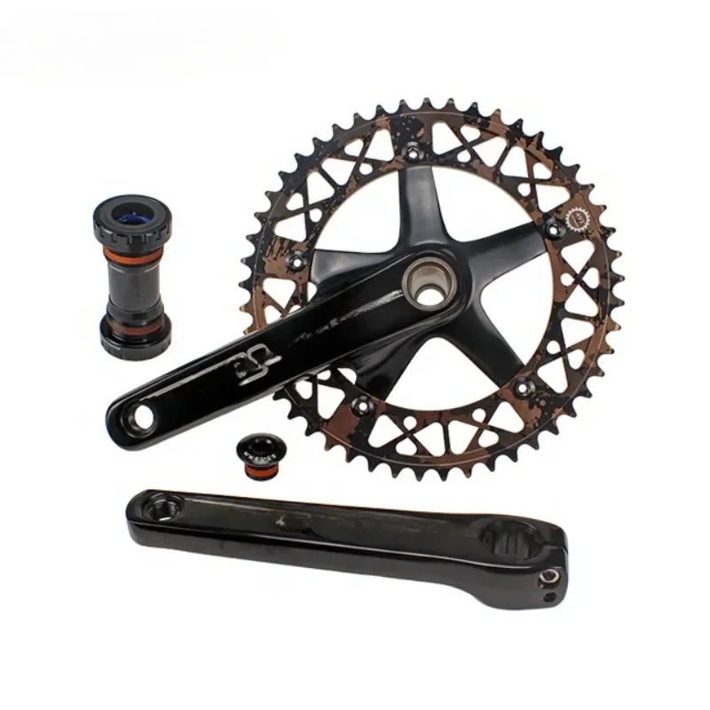 

aluminum alloy sprocket single speed crank 170mm crank set fixed gear 48T 49T 50T