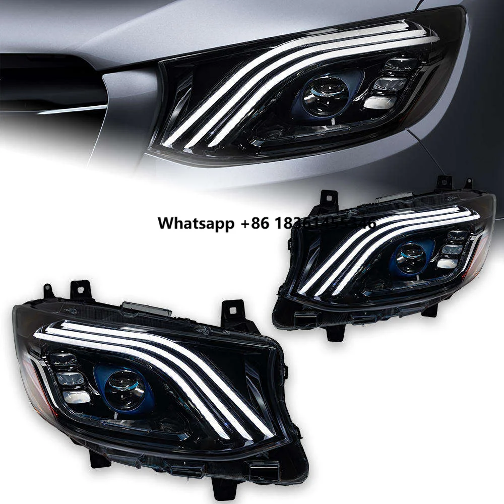 Improved for  W907 2019 New 12V Auto Accessories High/Low & Daytime Running Headlights with H4 Bulbs 5000K