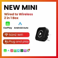 Dongle inalámbrico CarPlay 2 en 1, adaptador inalámbrico para Android Auto, caja inteligente AI, sistemas inteligentes para coche con CarPlay con cable
