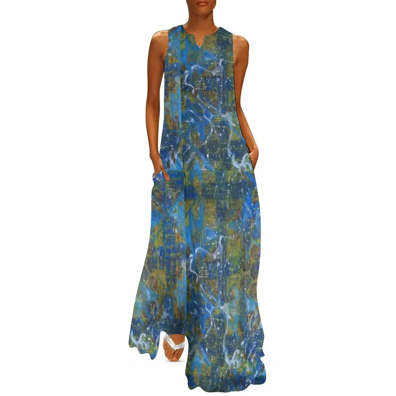 

Smokey Layers Long Dress summer clothes for women elegant chic wedding evening dresses dresses for woman Dress