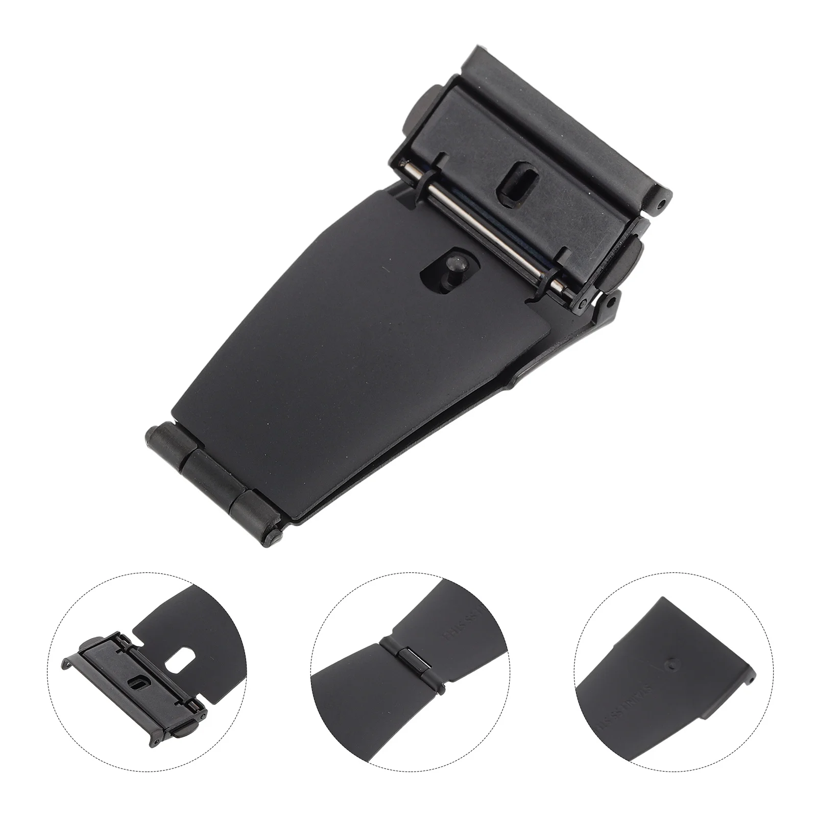 

Butterfly Folding Clasp Universal Solid Stainless Steel Watch Buckle Durable Double Push Button Metal Watch Strap