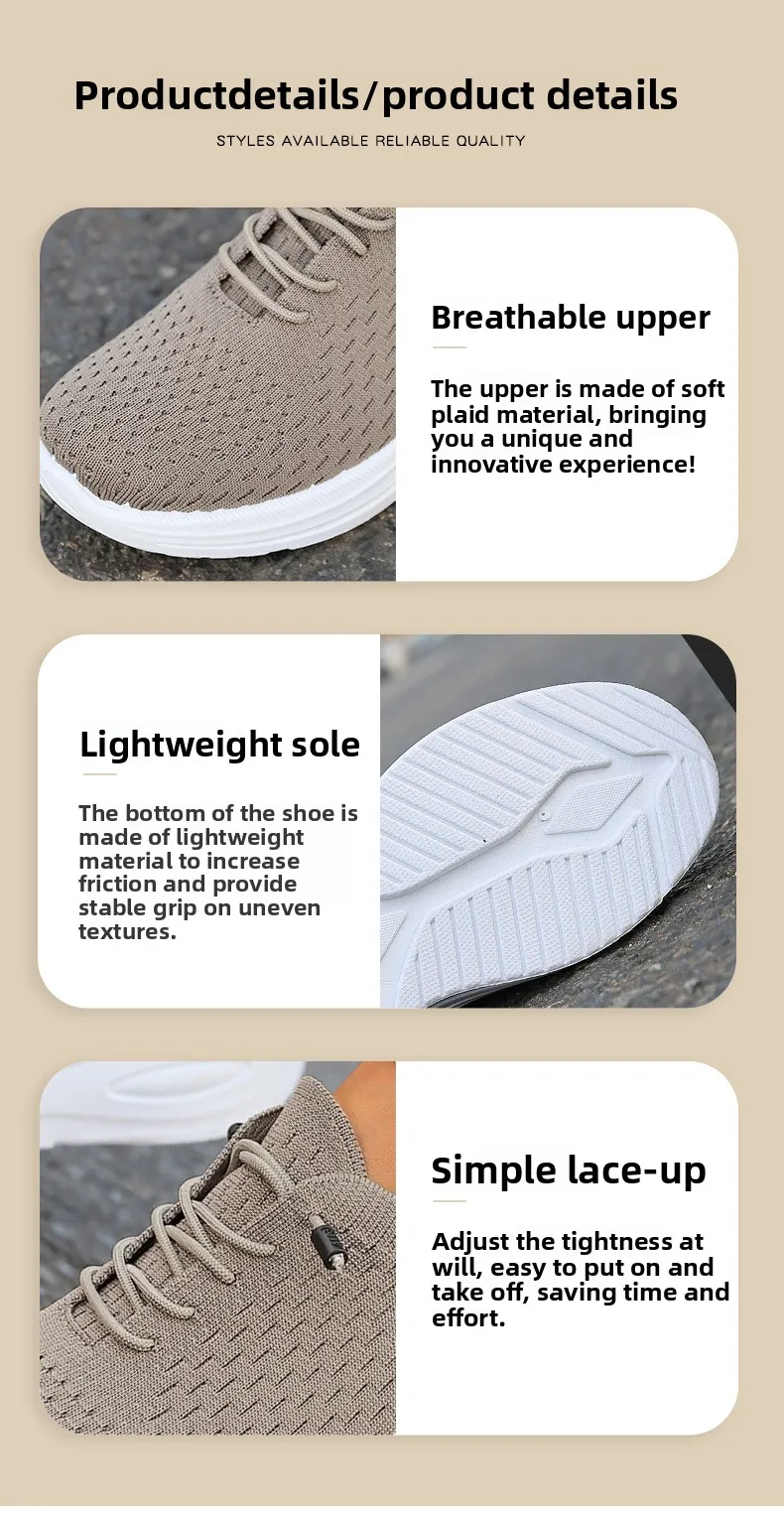 Damen-Strick-Mesh-Sneaker mit elastischen Schnürsenkeln ohne Binden, Luftpolster, dicker Sohle, leichten, rutschfesten Freizeitschuhen für Outdoor-Aktivitäten. – Detail 5