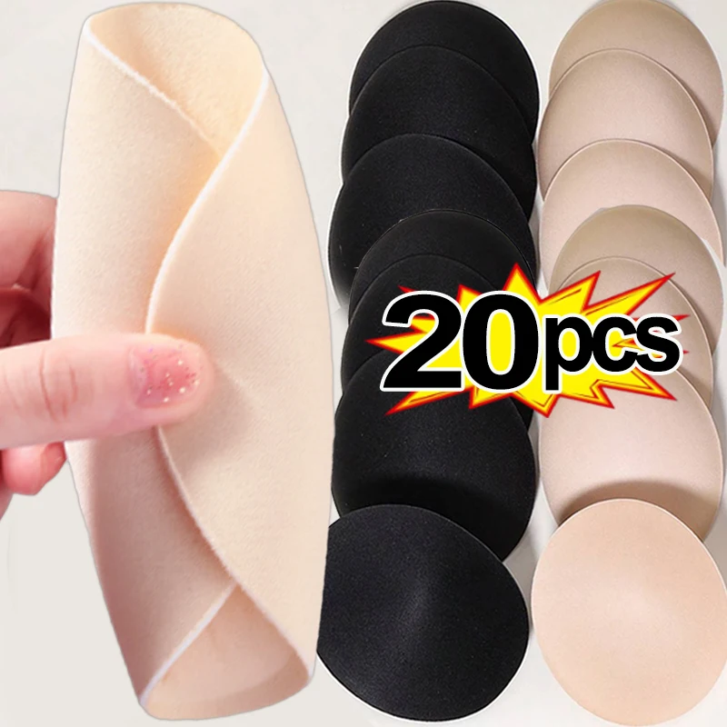 

2/20pcs Soft Sponge Push Up Bra Pads for Women Invisible Inserts Removable Sports Breast Enhancers Chest Cup Pads Accessories