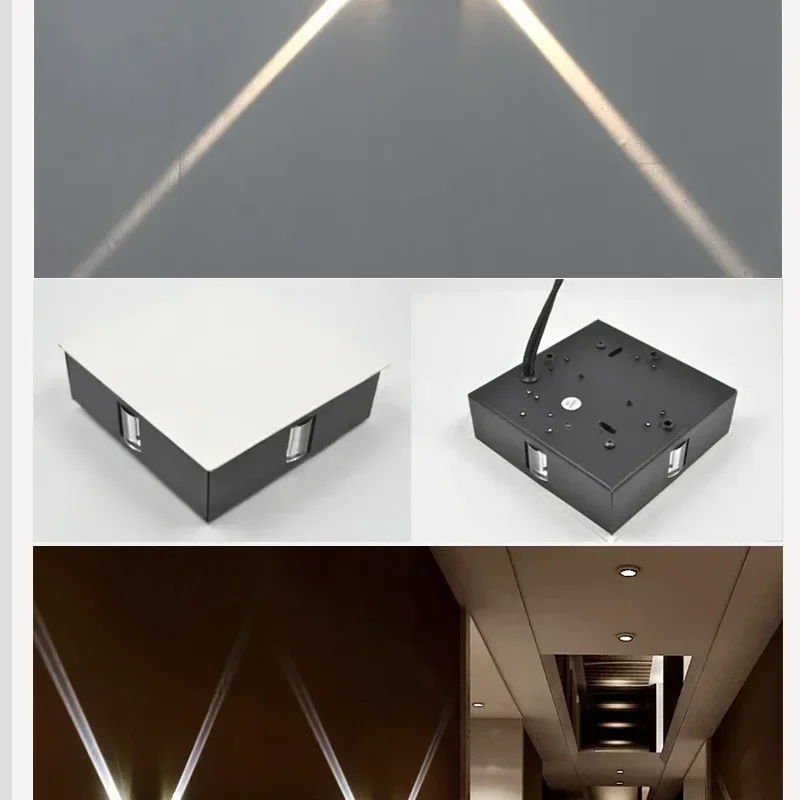 

Modern creative aisle round square wall lamp bedroom bedside corridor staircase hotel project LED indoor light
