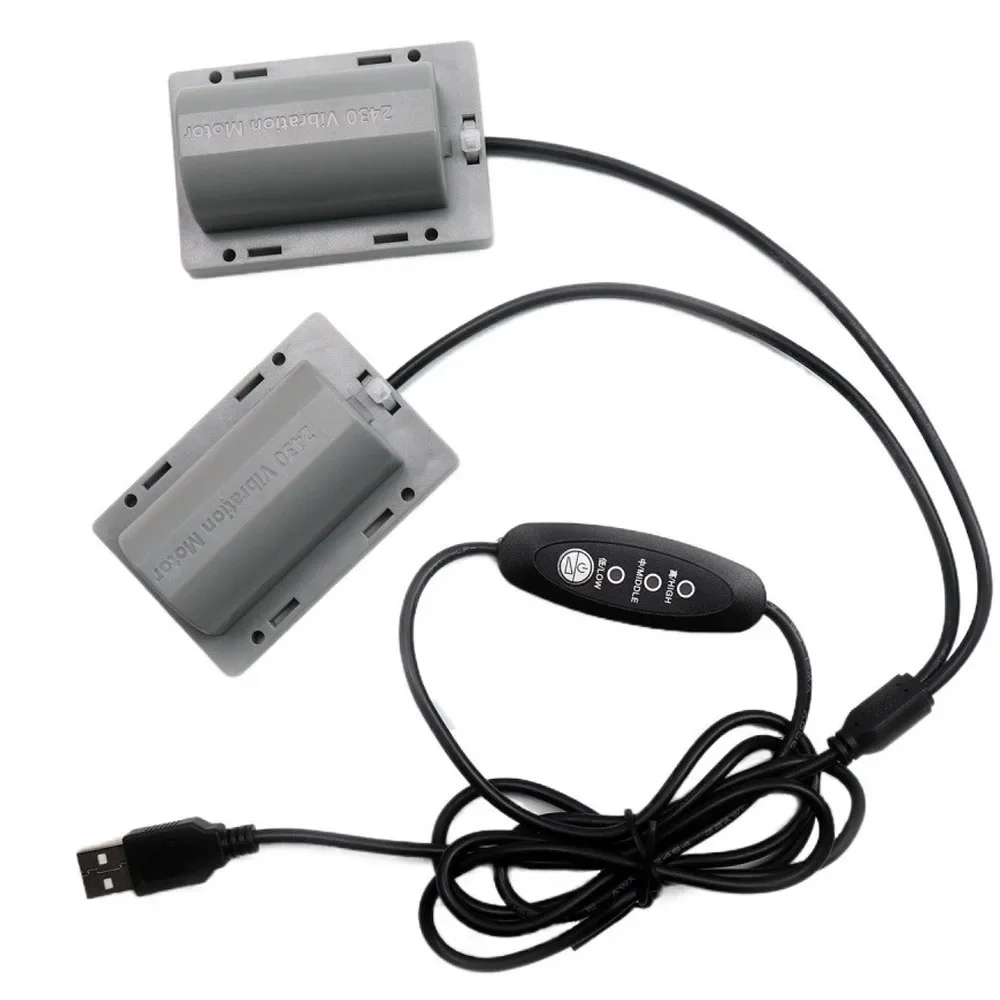 

Вибрационный USB-мотор DC5V с двумя приводами, 3 скорости, регулятор, для массажных устройств, вибрационный мотор для разведения лягушек, с кабелем