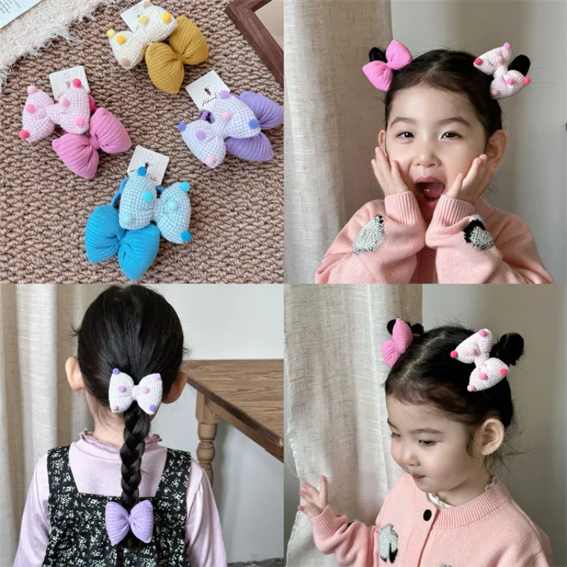 

Набор розовых плюшевых резинок для волос с бантиками для детей, 3D-дизайн, мягкий материал, не оставляют заломов, легкие, для повседневного использования