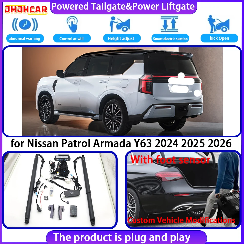 JHJHCAR for Nissan Patrol Armada Y63 2024 2025 2026 OEM Smart Automatic Electric Powered Tailgate Power Liftgate Tailgate System