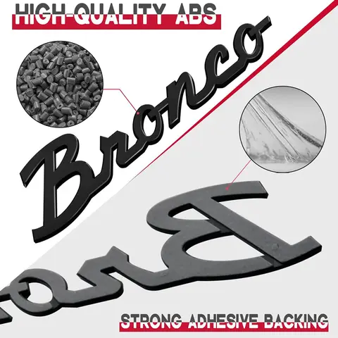 Skärmskyddsemblem, dekalemblem för Bronco 2021-2023 lastbilsbokstäver, 3D-bokstäver förinställda med 3-M tejptillbehör 8 best sales klistermärken för lastbilar - №2
