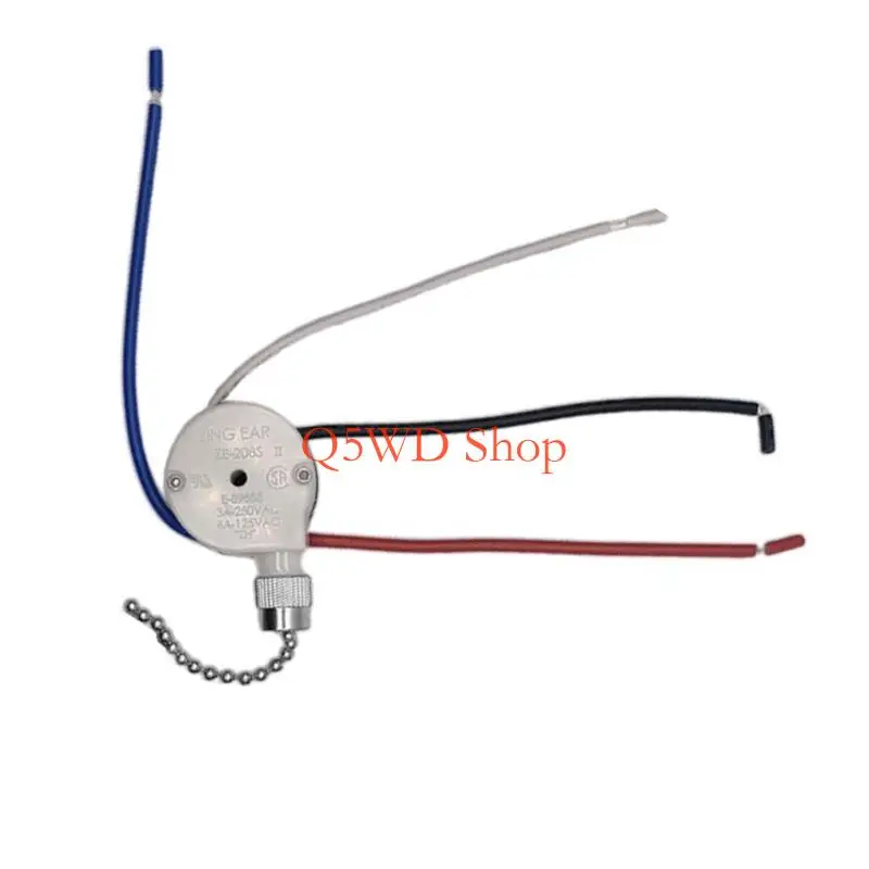 

Q5WD Выключатели потолочного вентилятора Zings Ear ZE-208s 3 скорости 4 проводные цепные выключатели Выключатели света Замена