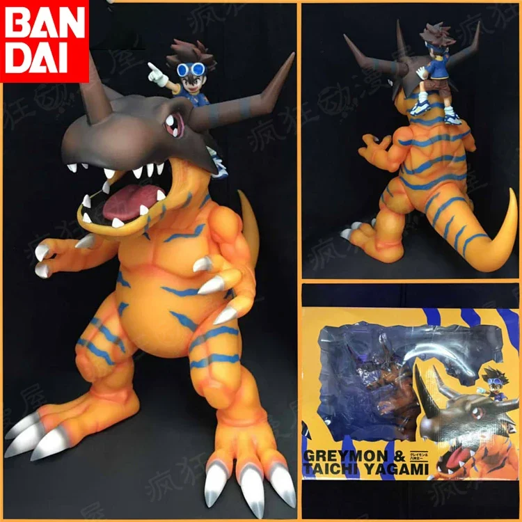 

Digimon Adventure Agumon Evolve Greymon Archaeosaurus Evolution Tyrannosaurus Anime Figures Rex Toys Ornaments Birthday Gifts