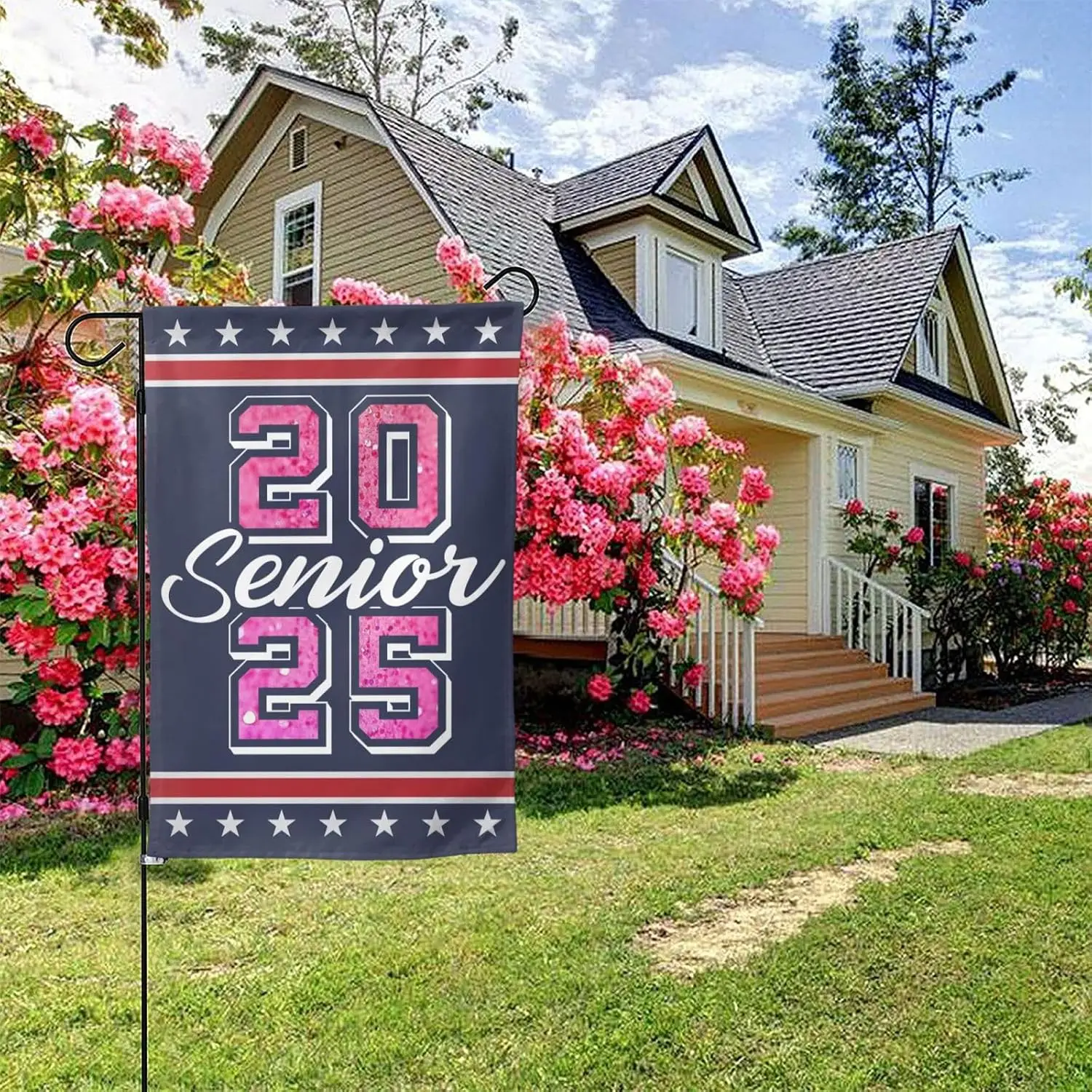 Senior 2025 Garden Flag 12x18 Class Of 2025 Decoration Sign Yard Flag 2025 Graduation Stuff Senior 2025 Graduation Gift No Flags