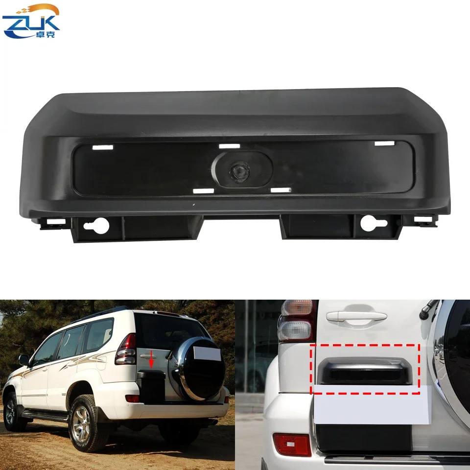 ZUK Rear License Plate Light Lamp Cover Frame For TOYOTA LAND CRUISER PRADO 120 Series LC120 2003-2009 OEM:81696-60011