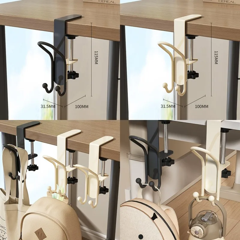 1pc Portable Schoolbag Hook Student Desk Bag Artifact Detachable Mobile Phone Handbag Holder Multifunctional Table Hook