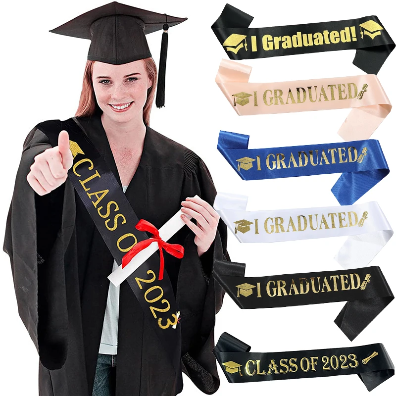 2023 Graduation Sash Class of 2023 Graduation Congrate Grad Photobooth Graduation Party Supply for Graduation Party Decorations