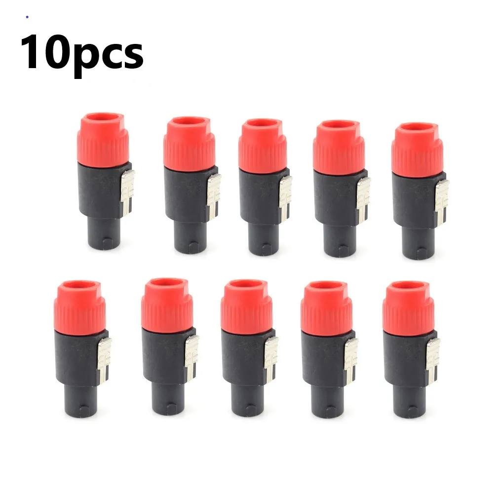 Adapter Connector Speaker Ohm Replace 69X30X26mm ABS Shell Accessories Blue/red Male Audio Speakon  Adapter Connector