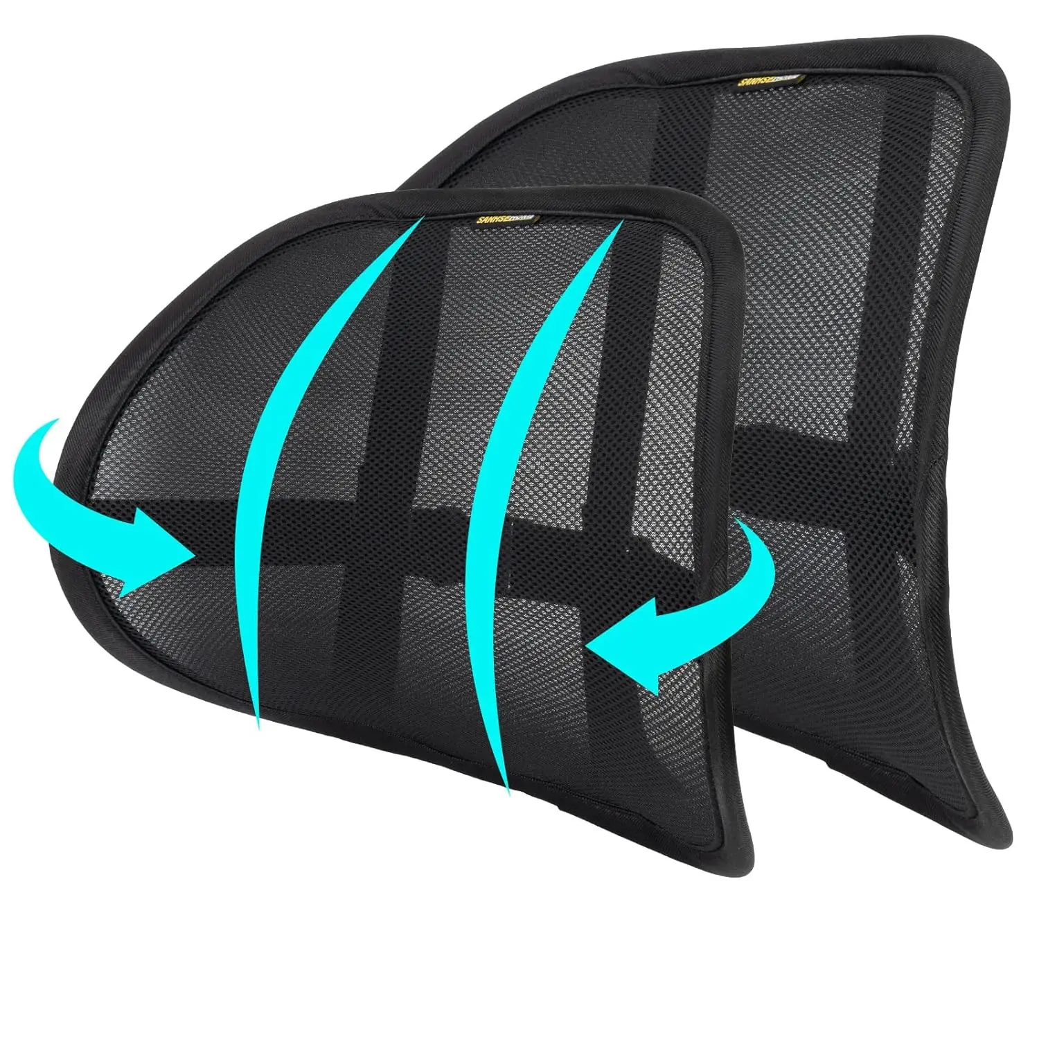 

Lumbar Support Back Support for Office Chair 2 Pack - Breathable Mesh & Adjustable Straps