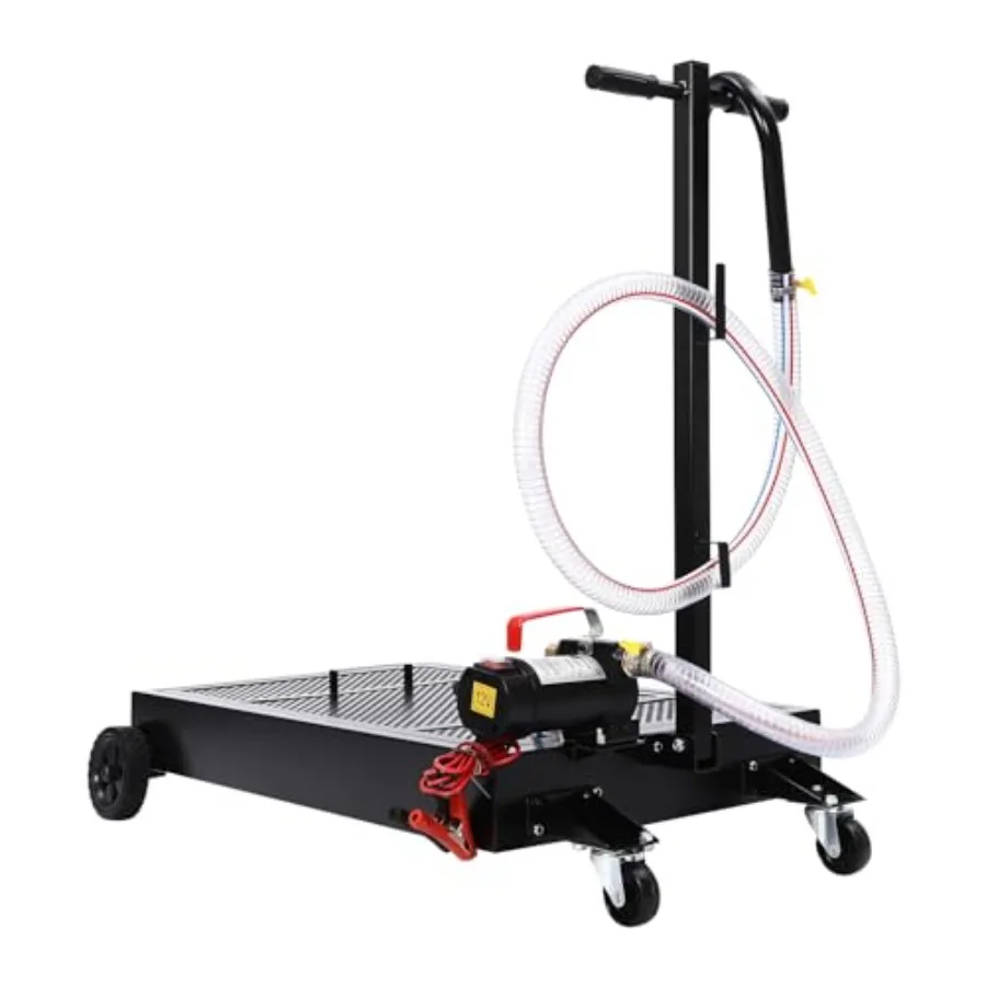 

Электрический сливной поддон для масла на 15 галлонов, 12 В с насосом для эффективного обслуживания транспортных средств, низкопрофильная конструкция 56,78 л со складной ручкой T