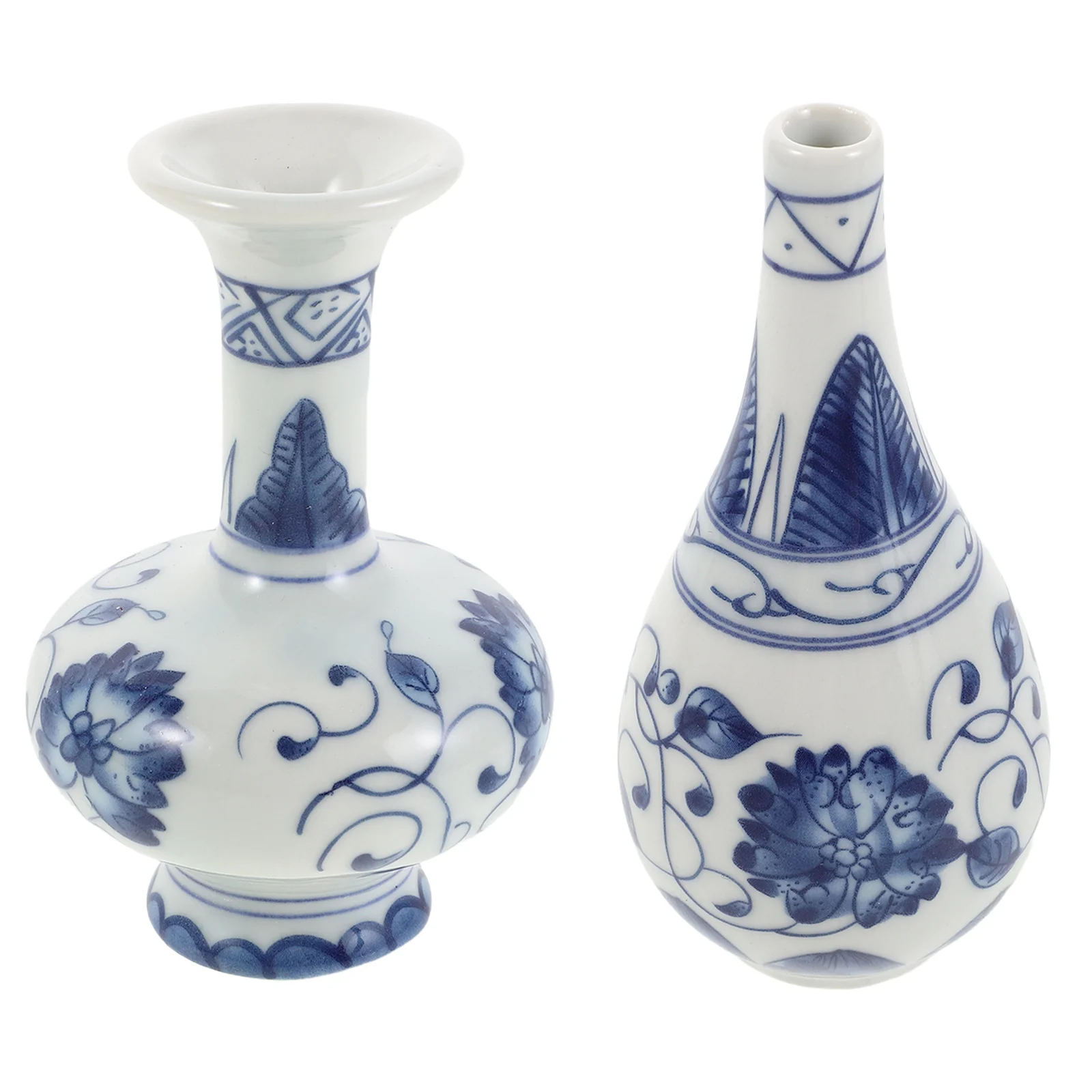 

2 Pcs China Vase Artistic Flower Chinese Style Decorations for Flowers