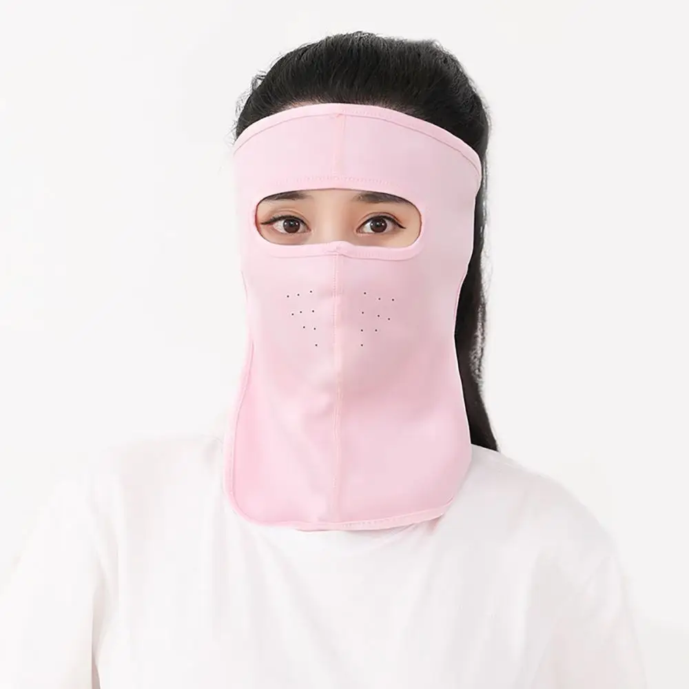 

Mask Sunscreen Veil Solid Color Outdoor Face Shield Men Fishing Face Mask Summer Sunscreen Mask Womne Neckline Mask Ice Silk