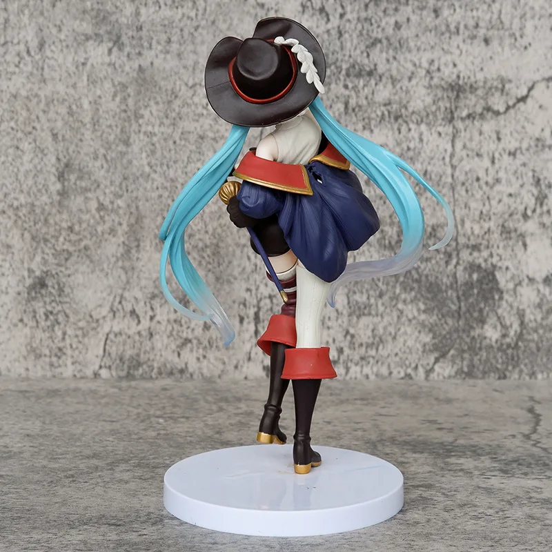 Anime Hatsune Miku Figure Fairy Tale Wonderland Hatsune Miku Puss in Boots Kawaii Action Figures Adult Collection Model Toy Gift