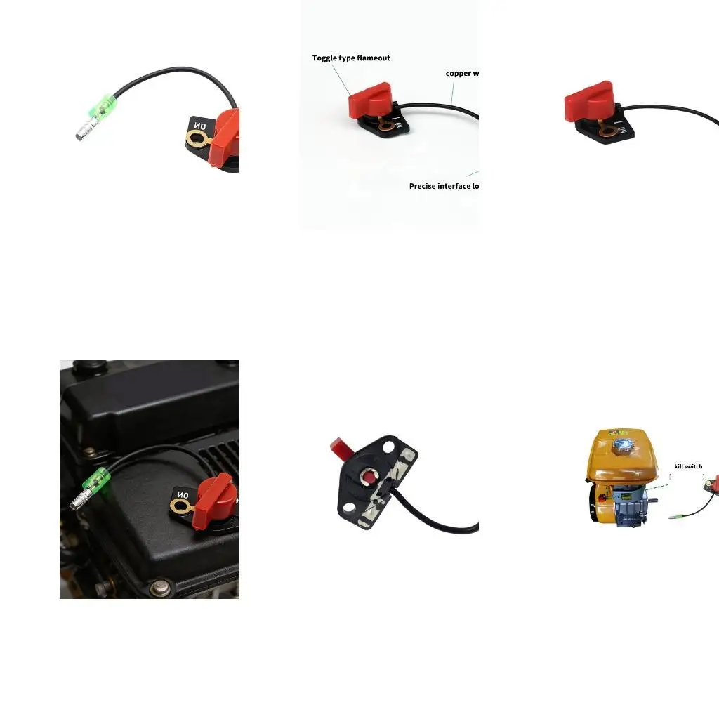 Heavy Duty Engine Stop Button Emergency Shut Off Switches Crafted from ABS Plastic Specifically For Robin EY20 Machinery D2RD