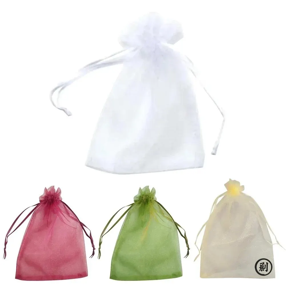 50 قطعة أكياس حماية الفاكهة مكافحة الطيور حديقة المعاوضة أكياس الفراولة العنب شبكة حقيبة بلانت الخضار المعاوضة غطاء حديقة أداة #4