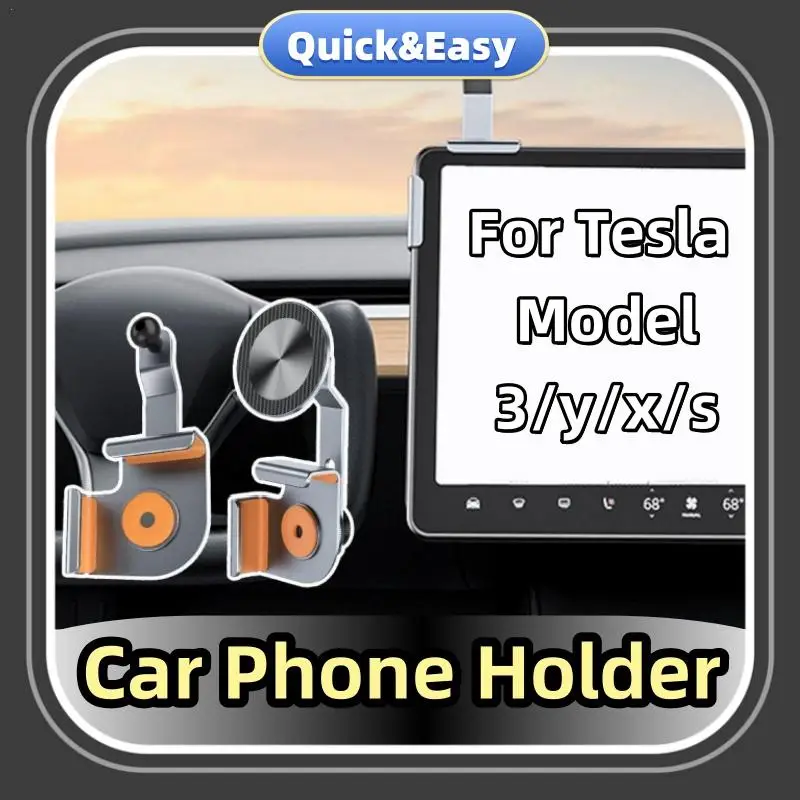 

for Tesla Y/X/S Magnetic Car Phone Holder Car Cell Phone Holder Stand For Smartphone Support Mount