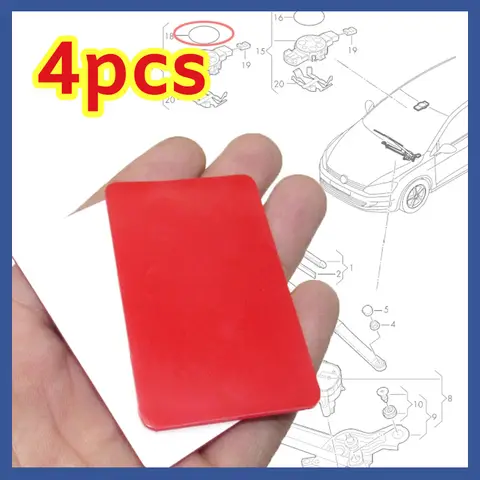 4X For MAZDA BMW LEXUS HYUNDAI Ford TOYOTA 앞 유리 칩 수리 테이프 레인 라이트 센서 젤 접착 필름 실리콘 쿠션 패드