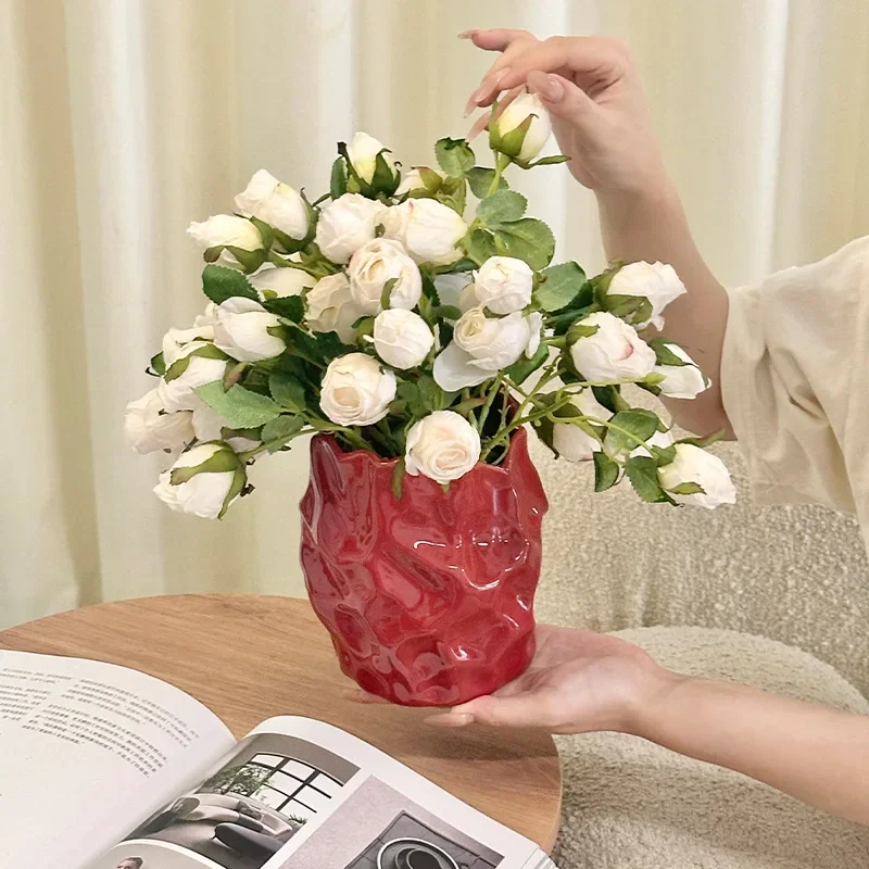 Ceramic Vases with A Highend Feel Flower Arrangements and Decorations for Living Rooms