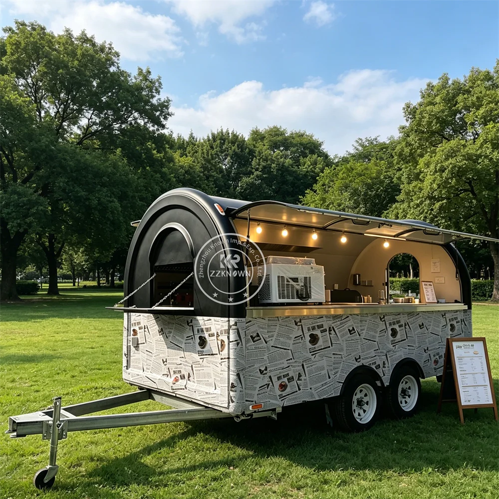 

Mobile Restaurant Trailer Concession Coffee Food Truck Outdoor Catering Truck Food Trailer With Complete Workspace