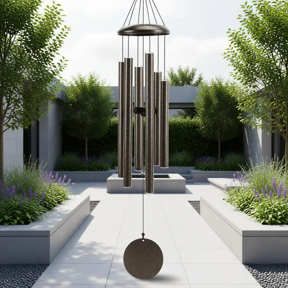 

Large 40 Outdoor Deep-Tone Soothing Melodic Wind Chime - Perfect Gift for Women, Grandma, and Neighbors