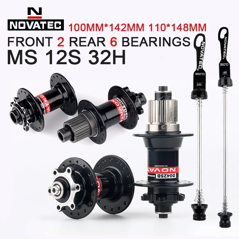 

NOVATEC D041SB-15 D442SB-X12-S4S D042SB MS Hub 32 Holes MTB MS Cubes for Shimano M6100 M7100 M8100 12S Bicycle