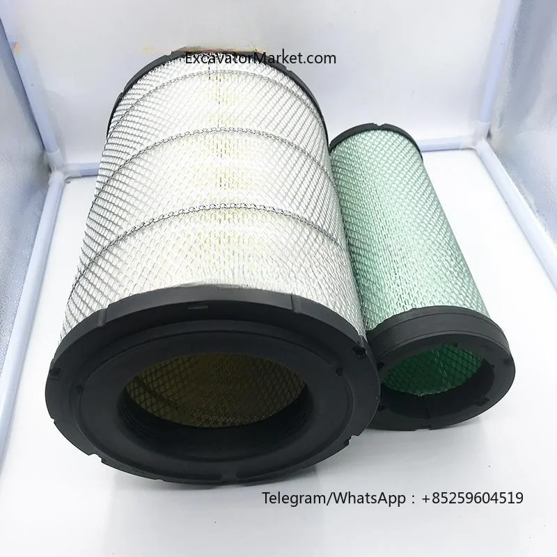 For Kato HD820R-820-3-820V-820-5 HD1023 Excavator air filter element filter air grid high quality excavator Parts